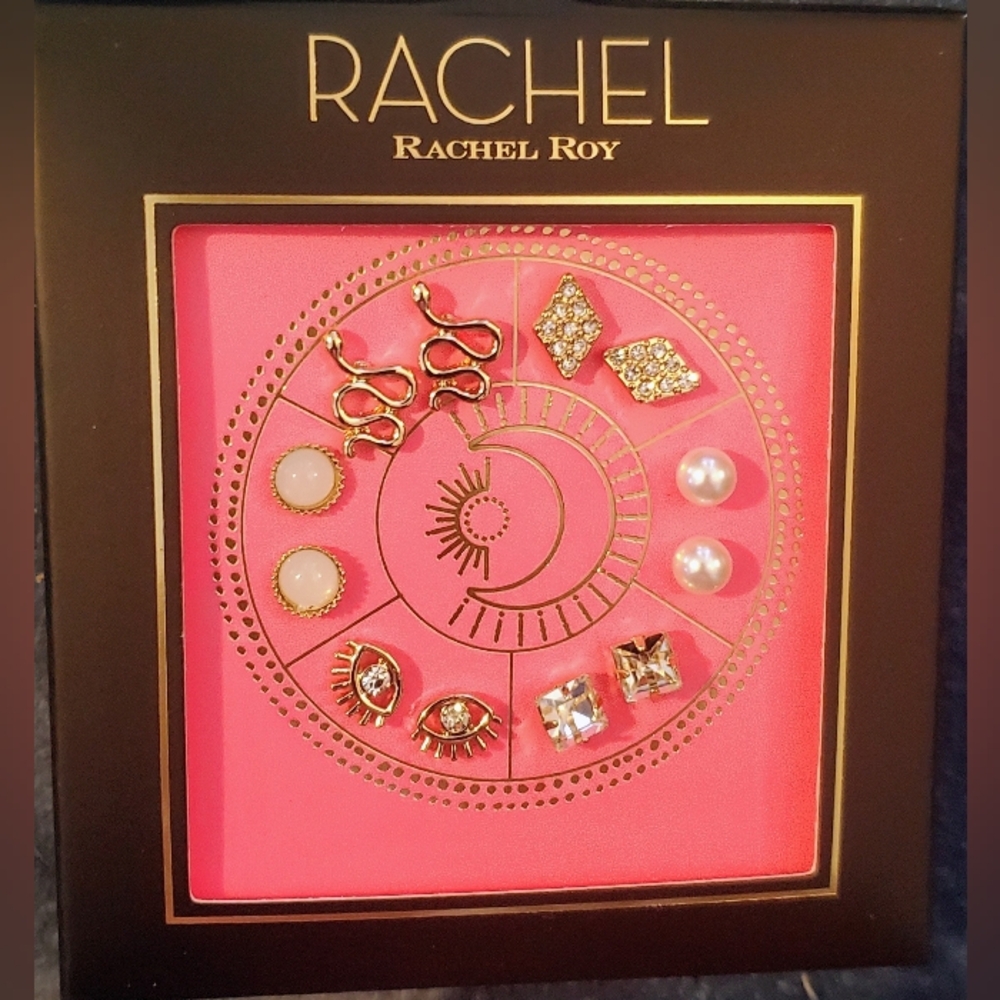 RACHEL Rachel Roy Gold and Pearl Earring Collection
